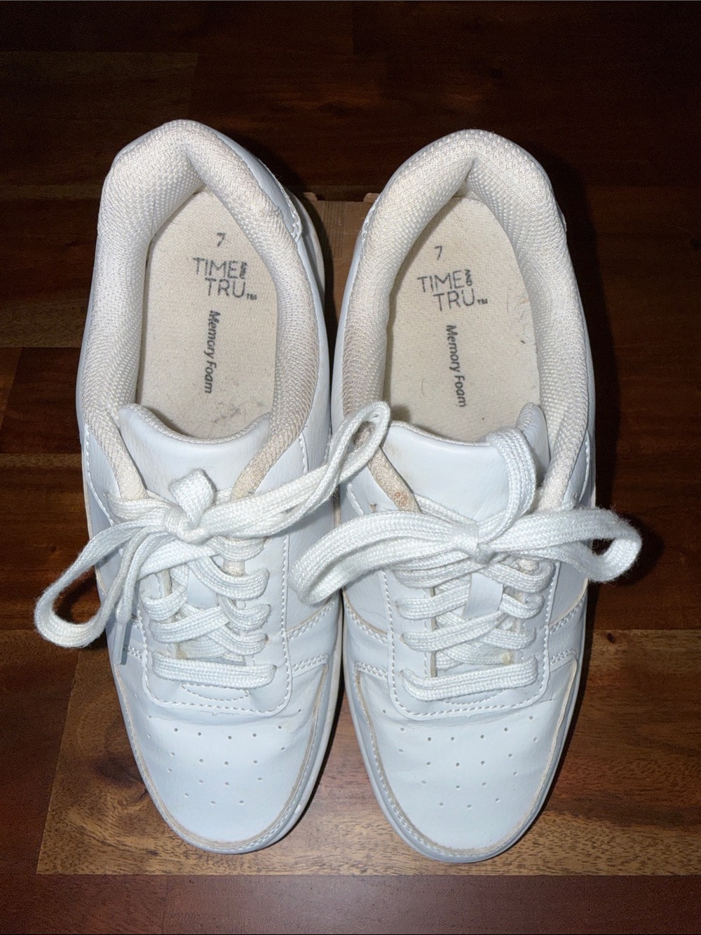 White Lace-Up Sneakers - Classic All-White Tennis Shoes